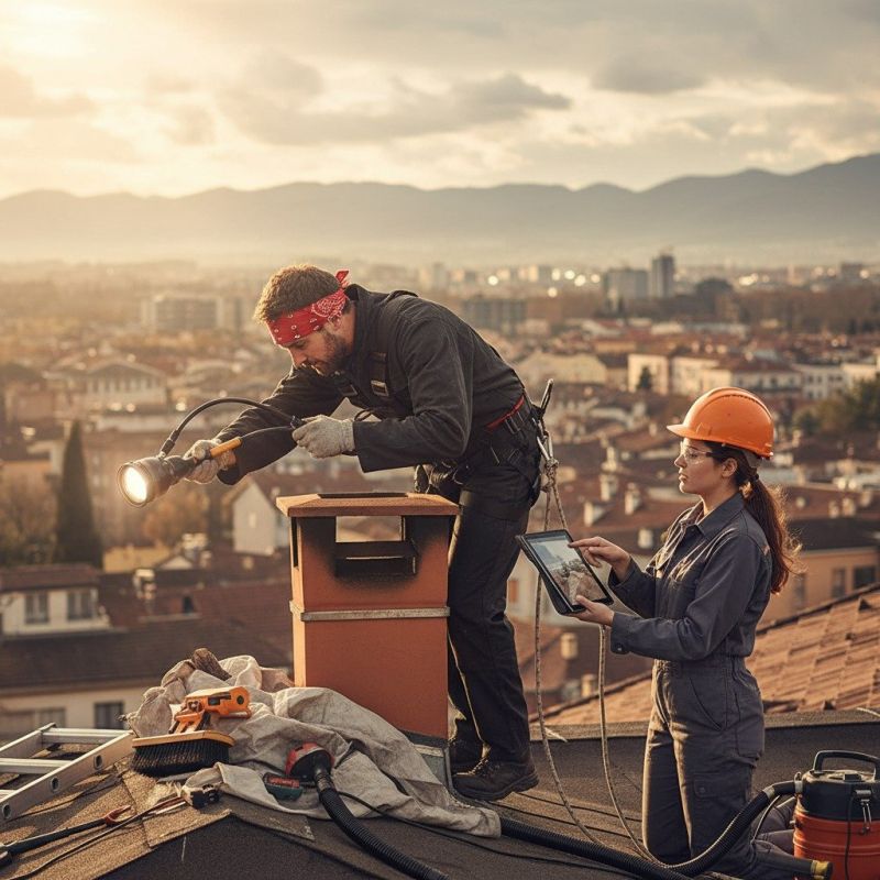Chimney Inspecting detail